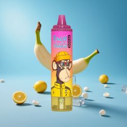 RandM Fumot Tornado 15000 Puffs سعة سائل 25 مل بنكهة الموز الجليدي