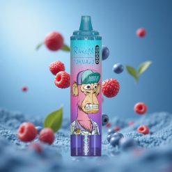 RandM Fumot Tornado 15000 Puffs عصير التوت الأزرق والتوت الأحمر بسعة 25مل وشاشة LCD