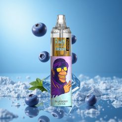 RandM Fumot Tornado 7000 بخاخة تورنيدو بتقنية مشبك شبكي بنكهة التوت الأزرق المثلج