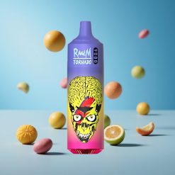 RandM Fumot Tornado 9000 Puffs سكيترز مع شاشة RGB أنيقة وسعة بطارية 850 مللي أمبير قابلة للشحن