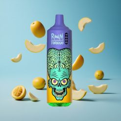 RandM Fumot Tornado 9000 Puffs مانجو فراولة بسعة 18 مل مع شاشة RGB أنيقة