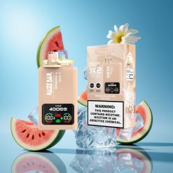 Razz Bar 40000 Puffs سيجارة إلكترونية للاستخدام مرة واحدة بطيخ مثلج_كولا مثلج بشاشة عرض وشاحن Type-C