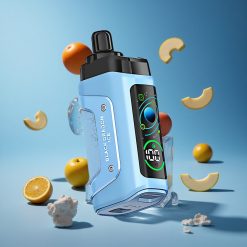 Razz Bar 45000 Puffs سيجارة إلكترونية للاستخدام مرة واحدة التنين الأسود الجليد مع ملف شبكي 1.0 أوم