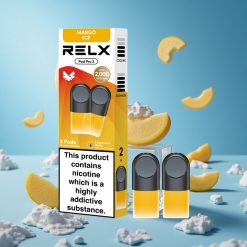 RELX Pod Pro 2 جهاز تبخير بنكهة المانجو المثلج وبخاخة 600 نفخة