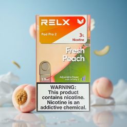 Relx Pod Pro 2 جهاز تدخين إلكتروني بنكهة الخوخ الطازج بسعة 1.9 مل و 600 نفخة