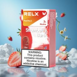 RELX Pod Pro 2 جهاز فاب بنكهة فراولة انفجار بسعة 1.9مل و 600 نفخة