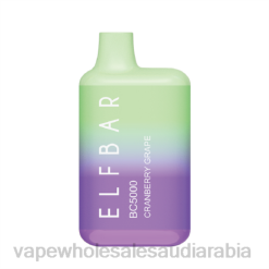 vape بالجملة | 66TX300 العنب التوت البري ELFBAR BC5000