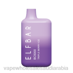 vape بالجملة | 66TX310 ثلج التوت الثلاثي ELFBAR BC5000