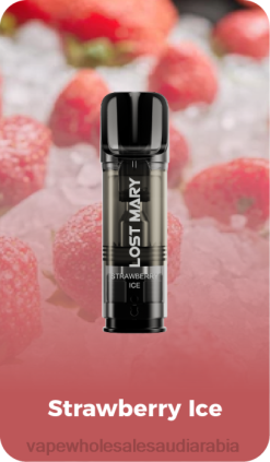 vape بالجملة | 66TX430 جليد الفراولة LOST MARY Tappo القرون البديلة المملوءة مسبقًا