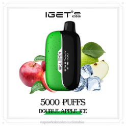 Vape Pod Saudi Arabia - IGET Moon k5000 ثلج تفاح مزدوج 6LF8L19