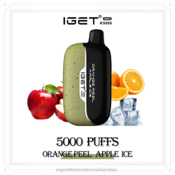 Vape Wholesale Saudi Arabia - IGET Moon k5000 قشر البرتقال وثلج التفاح 6LF8L15